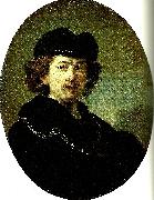 Rembrandt Peale autoportrait a' la toque china oil painting artist